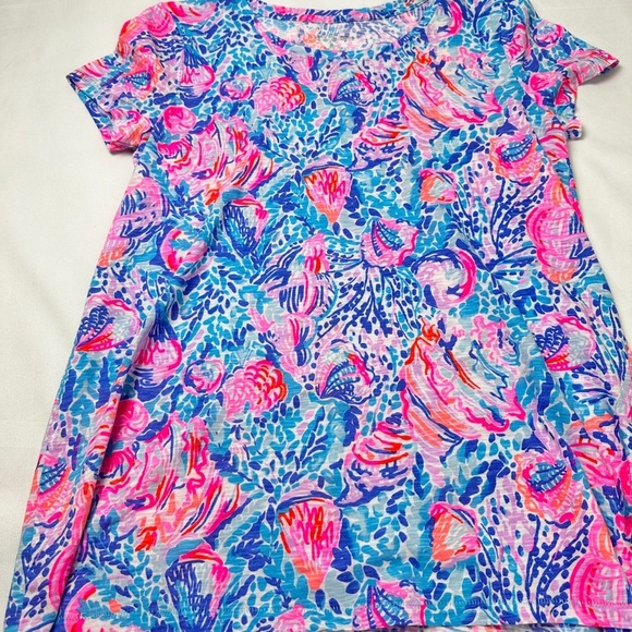 Lilly Pulitzer Women's Top in Blue and Pink (XS) - Picture 7 of 9